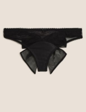 Boutique Spot Embroidery Bow Thong