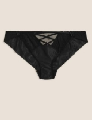 Boutique Spot Embroidery Low Rise Brazilian Knickers