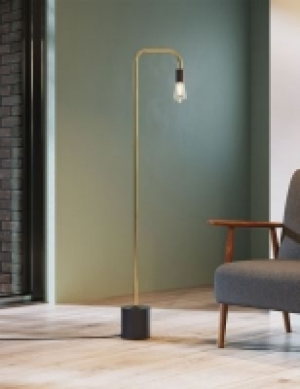 Marks and Spencer  Exposed Bulb Curved Floor Lamp