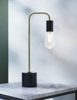 Marks and Spencer  Exposed Bulb Curved Table Lamp