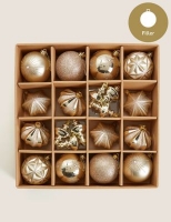 Marks and Spencer  20 Pack Gold Baubles