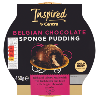 Centra  INSPIRED BY CENTRA BELGIAN CHOCOLATE SPONGE PUDDING 450G