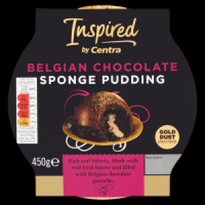 Centra  INSPIRED BY CENTRA BELGIAN CHOCOLATE SPONGE PUDDING 450G