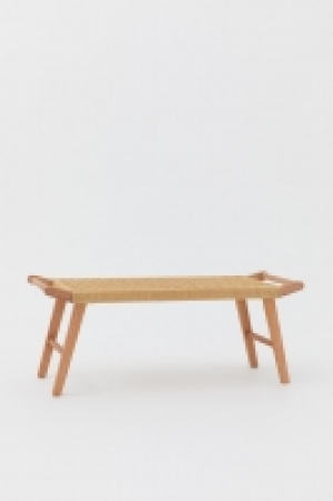 HM  Straw-seat bench