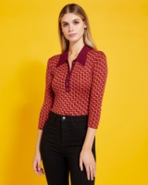 Savida Jacquard Knit Bodysuit