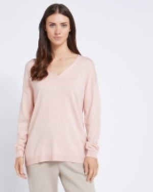 Dunnes Stores  Paul Costelloe Living Studio Blush Silk Blend V-Neck