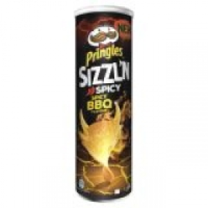 Pringles Sizzlin Spicy BBQ