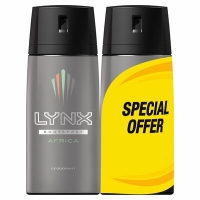 Centra  Lynx Africa Deodorant 2 Pack 150ml