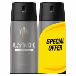 Lynx Africa Deodorant 2 Pack 150ml