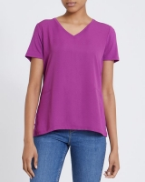 Short-Sleeved Woven Front Top 3.00 €
