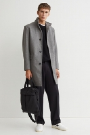 Wool-blend funnel-collar coat 45.00 €