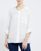 Dunnes Stores  Satin Mix Solid Blouse