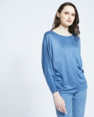 Dunnes Stores  Paul Costelloe Living Studio Blue Batwing Top