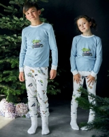 Dunnes Stores  Leigh Tucker Willow Cotton Rib Santas Home Christmas Pyjamas