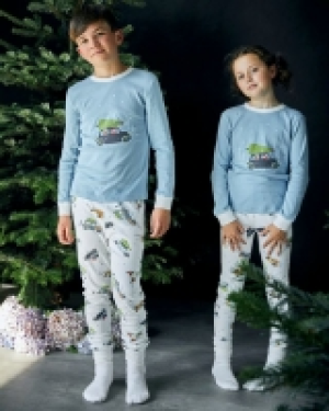 Leigh Tucker Willow Cotton Rib Santas Home Christmas Pyjamas
