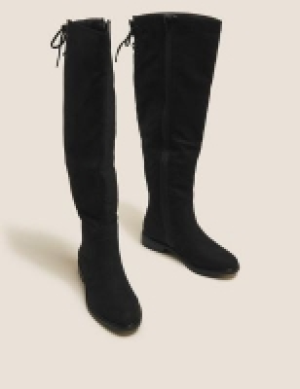 M&s Collection Wide Fit Flat Over the Knee Boots