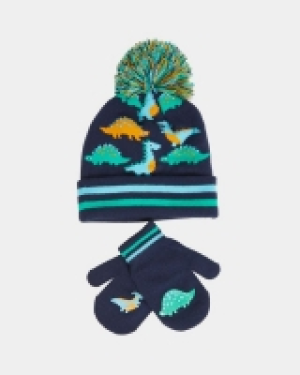 Novelty Jacquard Hat And Mitten Set (6 months - 6 years)