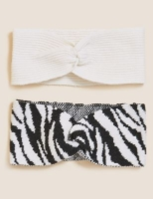 M&s Collection Kids 2pk Headbands (3 - 13 Yrs)