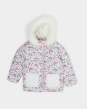 Girls Faux Fur Pocket Jacket (3-8 years)