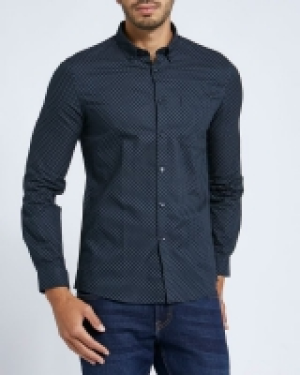 Slim Fit Long-Sleeved Oxford Print Shirt 7.00 €