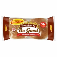 Centra  Brennans Wholemeal Sandwich Breads 4 Pack 160g