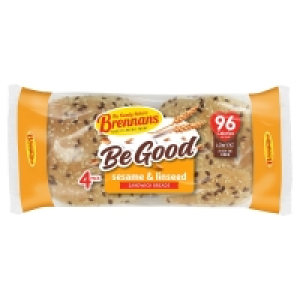 Brennans Sesame and Linseed Sandwich Breads 4 Pack 1.00 €