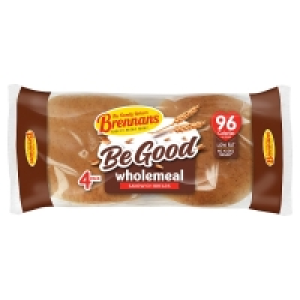 Brennans Wholemeal Sandwich Breads 4 Pack 1.00 €
