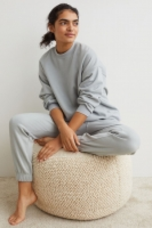 HM  Oversized cotton-blend sweatshirt