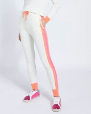 Savida Cashmere Blend Side Stripe Knit Joggers
