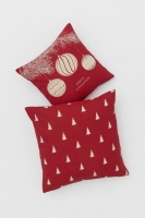 HM  2-pack Christmas-motif canvas cushion covers