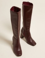 Marks and Spencer M&s Collection Block Heel Square Toe Knee High Boots
