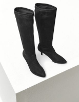 Marks and Spencer M&s Collection Kitten Heel Pointed Knee High Boots