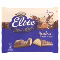 Centra  Jacobs Elite Special Moments Hazelnut Cream Wafers 4 Pack 9