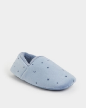 Dunnes Stores  Velour Star Slipper