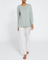 Dunnes Stores  Cotton Blend Henley Pyjamas