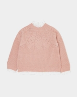 Dunnes Stores  Woven Trim Jumper (2-8 years)