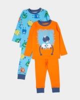 Dunnes Stores  Baby Boys Pyjamas - Pack Of 2
