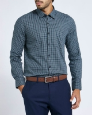 Dunnes Stores  Luxury Check Shirt With Stretch