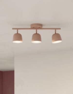 Finn Scandi Metal 3 Flush Ceiling Light