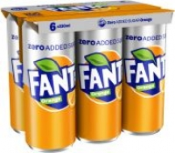 Fanta Orange Zero Cans Multi Pack
