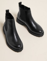Marks and Spencer M&s Collection Wide Fit Leather Chelsea Ankle Boots