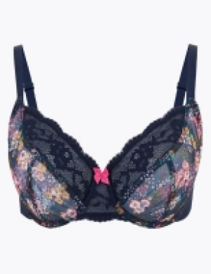 Lace Trim Underwired Full Cup Bra A-E 9.99 €
