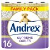 Tesco  Andrex Supreme Quilts 16 Roll