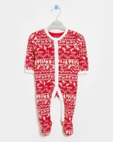 Dunnes Stores  Leigh Tucker Willow Nollaig Family Christmas Baby Sleepsuit 