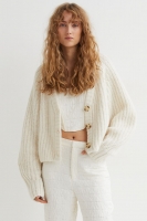 HM  Rib-knit wool-blend cardigan