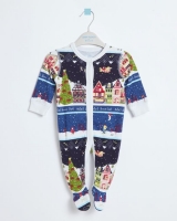 Dunnes Stores  Leigh Tucker Willow Apres Family Christmas Sleepsuit (0-23 m