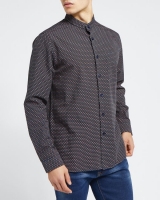 Dunnes Stores  Paul Galvin Long-Sleeved Printed Grandad Shirt