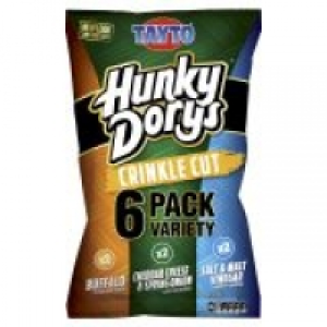 Tayto Hunky Dorys Cheese & Onion Crisps/Variety Pack Crisps