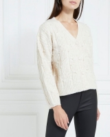 Dunnes Stores  Gallery Amber Pearl Scatter Cardigan