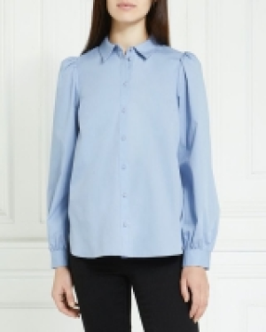 Dunnes Stores  Gallery Poplin Pearl Button Shirt